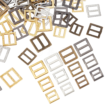 120Pcs 12 Styles Alloy Tri-Glide Adjuster Buckles FIND-CY0001-82-1