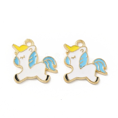 Alloy Enamel Pendants ENAM-M052-07G-A-1