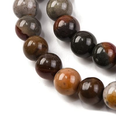 Natural Picture Jasper Beads Strands G-H037-A01-02-1