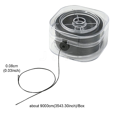 2 Rolls 2 Colors Flat Elastic Crystal String EW-YW0001-14-1