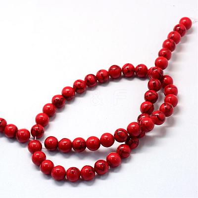 Synthetic Turquoise Gemstone Bead Strands TURQ-S280-4mm-06-1