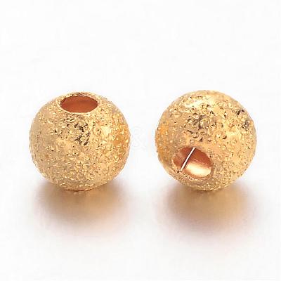 Brass Textured Beads EC247-NFG-1