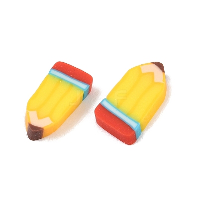 Back to School Handmade Polymer Clay Cabochons CLAY-A007-10B-1