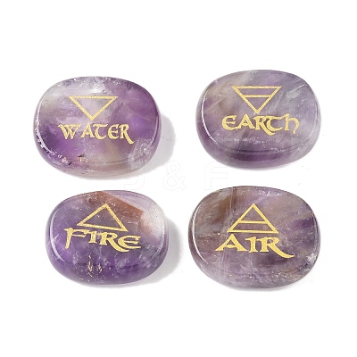 4Pcs 4 Styles Natural Amethyst Display Decorations G-F786-02D-01-1