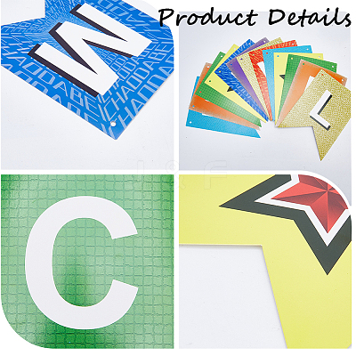 2 Sets 2 Styles Welcome Come Back & School Supplies Paper Banners DIY-GF0008-73-1