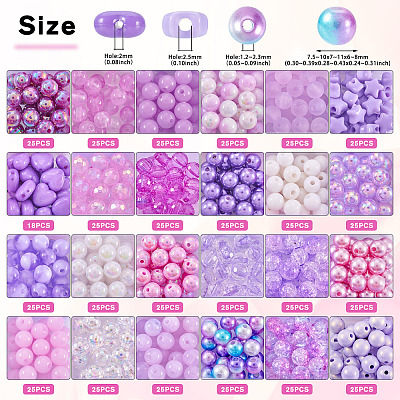 Opaque Acrylic Beads SACR-TA0001-45B-1