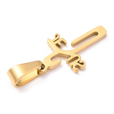 Easter 304 Stainless Steel Pendants STAS-Z018-14G-1
