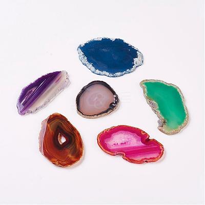 Natural Slice Agate Cabochons G-K190-01-1