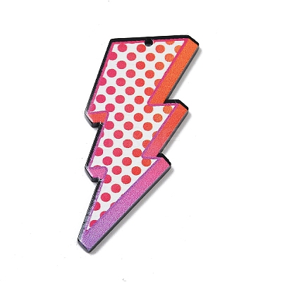 Double-side Printed Opaque Acrylic Pendants FIND-D283-09B-1