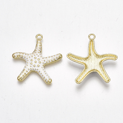 Spray Painted Alloy Pendants X-PALLOY-T065-24D-1