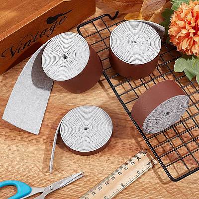 Flat Microfiber Imitation Leather Cord LC-WH0006-07A-04-1