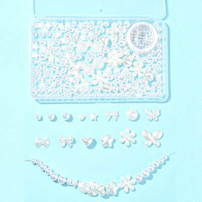 DIY ABS Plastic Imitation Pearl Beads Bracelets Jewelry Making Kits DIY-FS0006-53-1