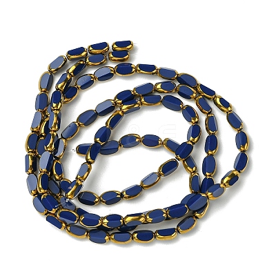 2 Strands Electroplate Opaque Color Glass Beads Strands EGLA-YW0005-26A-1