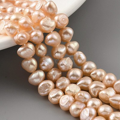 Natural Cultured Freshwater Pearl Beads Strands PEAR-A006-07C-1