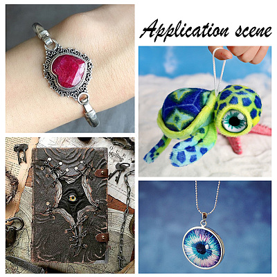 1 Bag Glass Cabochons GGLA-PH0001-44-1
