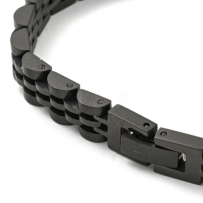 Ion Plating(IP) 304 Stainless Steel Thick Link Chain Bracelet BJEW-G649-09B-1