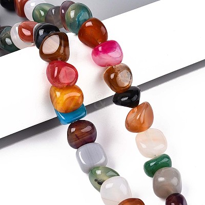 Natural Agate Beads Strands G-T142-66-1