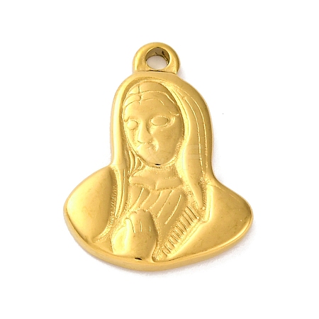 201 Stainless Steel Pendants LS-STAS-Q015-01G-1