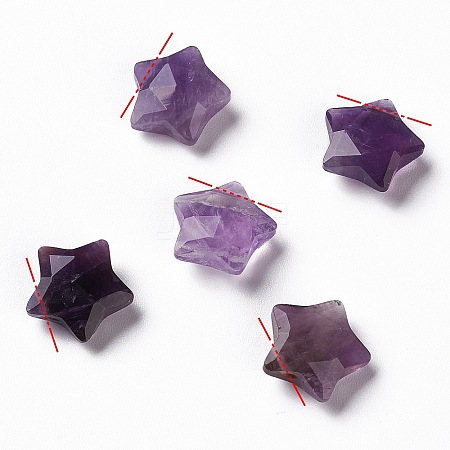 Natural Amethyst Charms G-H241-04D-1