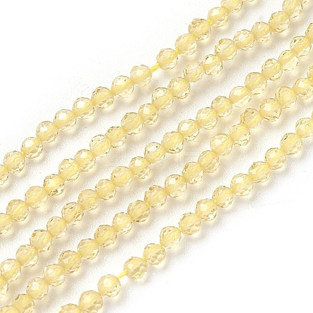 Transparent Glass Beads Strands GLAA-F094-A10-1