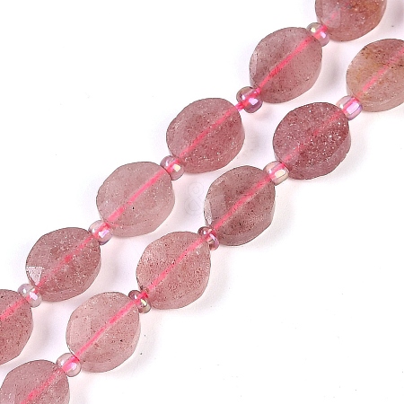 Natural Strawberry Quartz Beads Strands G-G182-C01-01-1