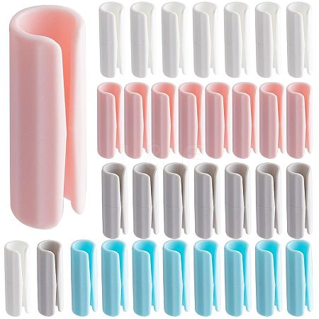 Gorgecraft 32Pcs 4 Colors ABS Plastic Bed Sheet Grippers AJEW-GF0007-28-1