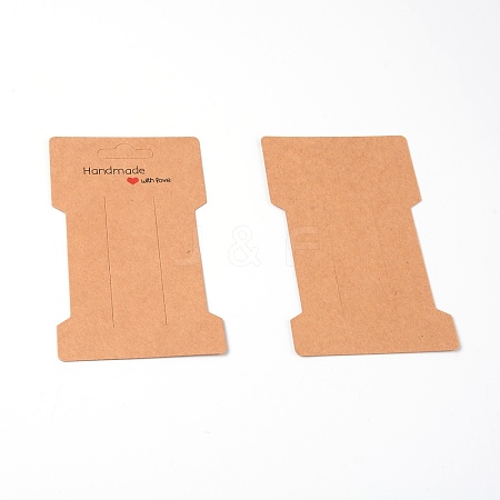 Paper Hair Clip Display Cards CDIS-WH0019-01D-1