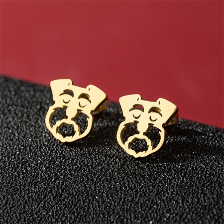 Stainless Steel Stud Earrings PW-WG88127-05-1