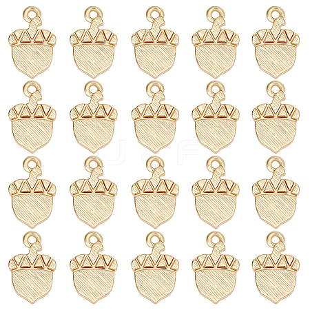 20Pcs Autumn Theme Brass Charms KK-BBC0014-61-1