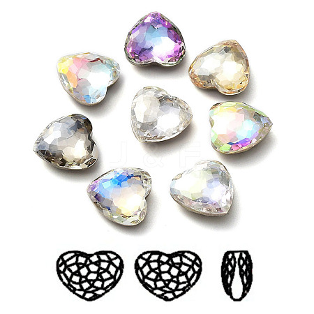 K9 Glass Rhinestone Cabochons RGLA-P035-02B-M-1