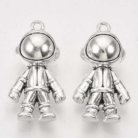 Tibetan Style Alloy Pendants X-TIBEP-T009-42AS-RS-1