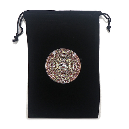 Velvet Tarot Cards Storage Drawstring Bags PW-WGD1949-09-1