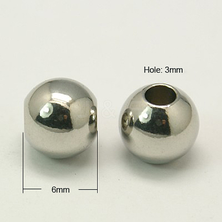 304 Stainless Steel Beads X-STAS-G011-3-1