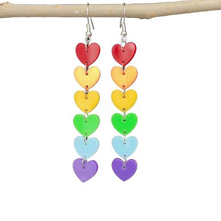 Alloy Acrylic Dangle Earrings FS-WG36A43-03-1