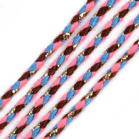 Tri-color Polyester Braided Cords OCOR-T015-B05-1