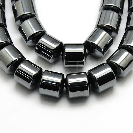 Grade AA Non-magnetic Synthetic Hematite Column Beads Strands G-F161-06E-1