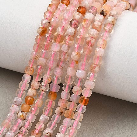 Natural Cherry Blossom Agate Beads Strands G-D103-C02-1