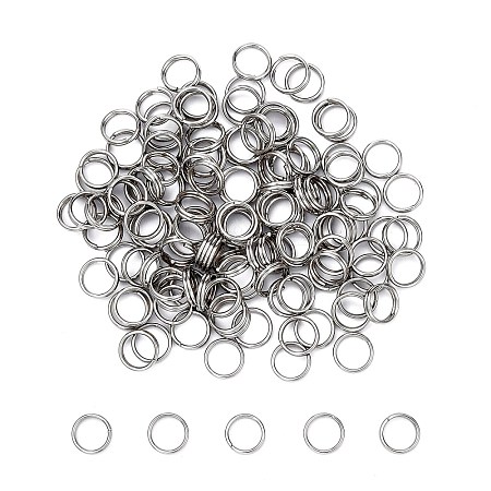 304 Stainless Steel Split Rings STAS-E010-6x1mm-2-1