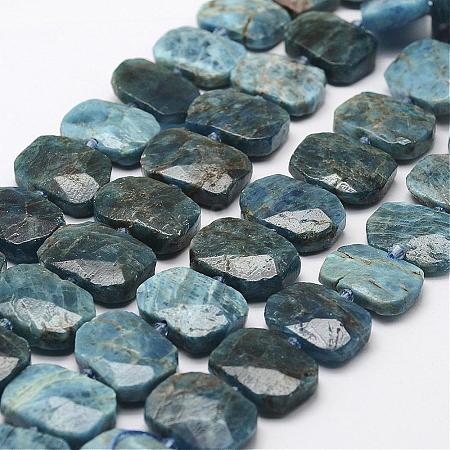 Natural Apatite Beads Strands G-F474-13-1