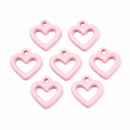 Spray Painted Alloy Charms PALLOY-T075-120C-RS-1