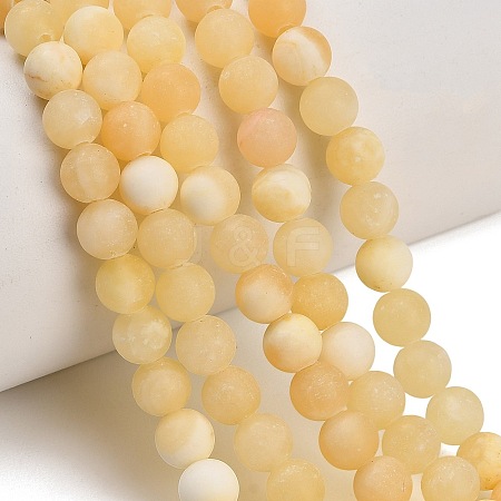 Natural Yellow Calcite Beads Strands GG-CBAA3AB-03-6mm-1