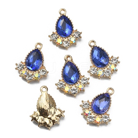 Glass Rhinestone Pendants FIND-TAC0017-07LG-06-1