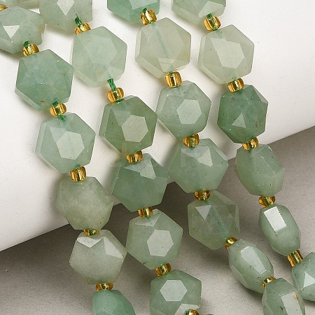 Natural Green Aventurine Beads Strands GG-CBA4A3B-B18-1