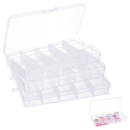 SUPERFINDINGS Polypropylene(PP) Bead Storage Containers CON-FH0001-48-1