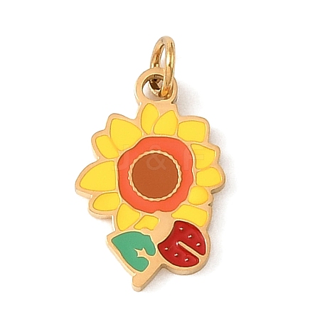304 Stainless Steel with Enamel Pendants SA-CBAAF93-G02-1