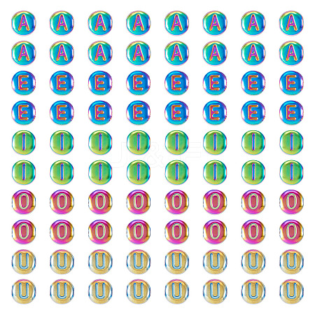 100Pcs 5 Styles Electroplated Glass Bead GLAA-TA0002-95C-1