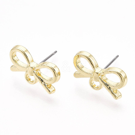 Alloy Pin Ear Studs MAK-T011-03G-1