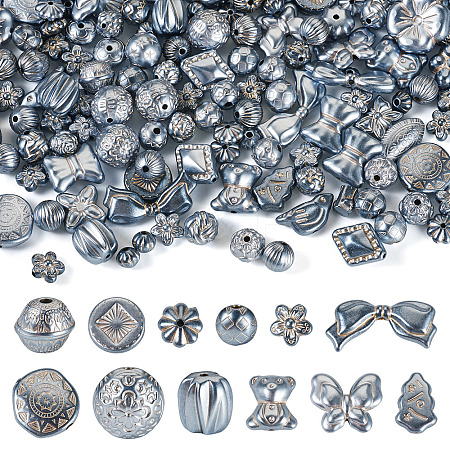 100G Pearlized Opaque Acrylic Beads OACR-TA0004-40-1