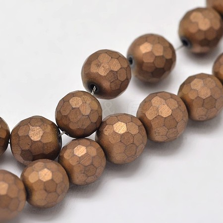 Electroplate Non-magnetic Synthetic Hematite Beads Strands G-I175-18A-1