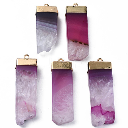 Natural Agate Pendants G-Q998-039A-1